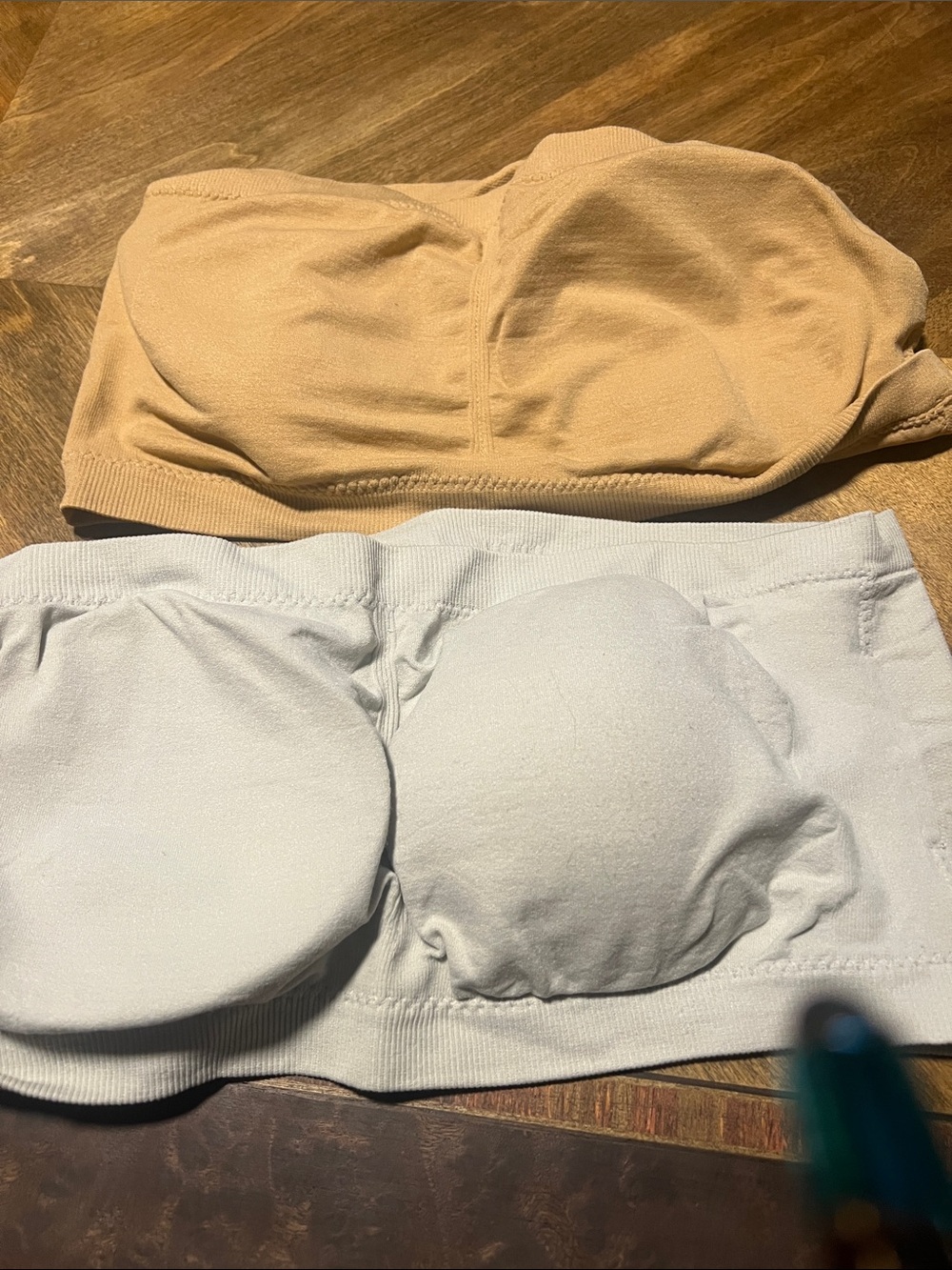 Neutral Strapless Bandeau Bras - Beige and Light Gray